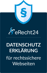 eRecht24 Datenschutzerklärung für rechtssichere Webseiten