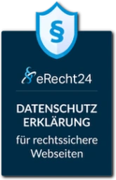 eRecht24 Datenschutzerklärung für rechtssichere Webseiten